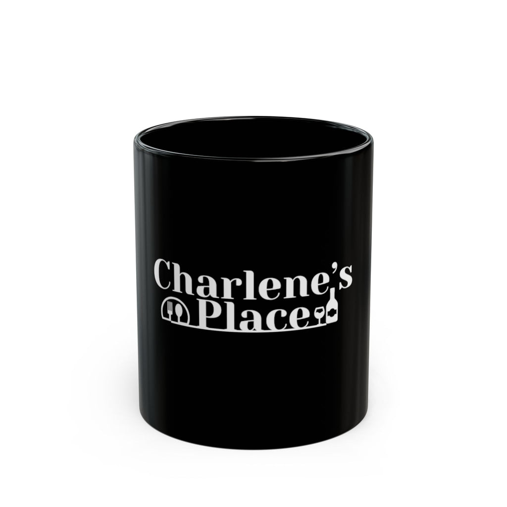 Charlene's Place Black Coffee Mug — Classic Logo 11oz & 15oz