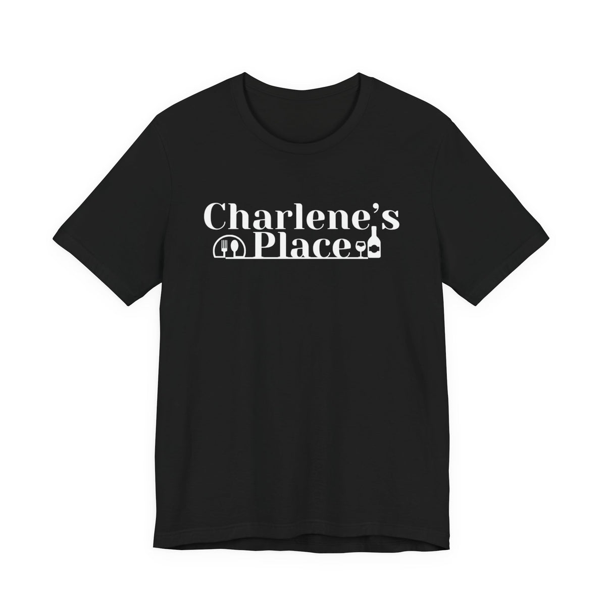 Charlene’s Place Logo Tee — White Logo