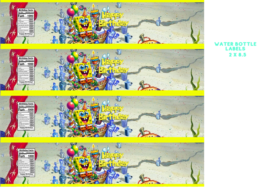 Sponge Bob Party Favor 2