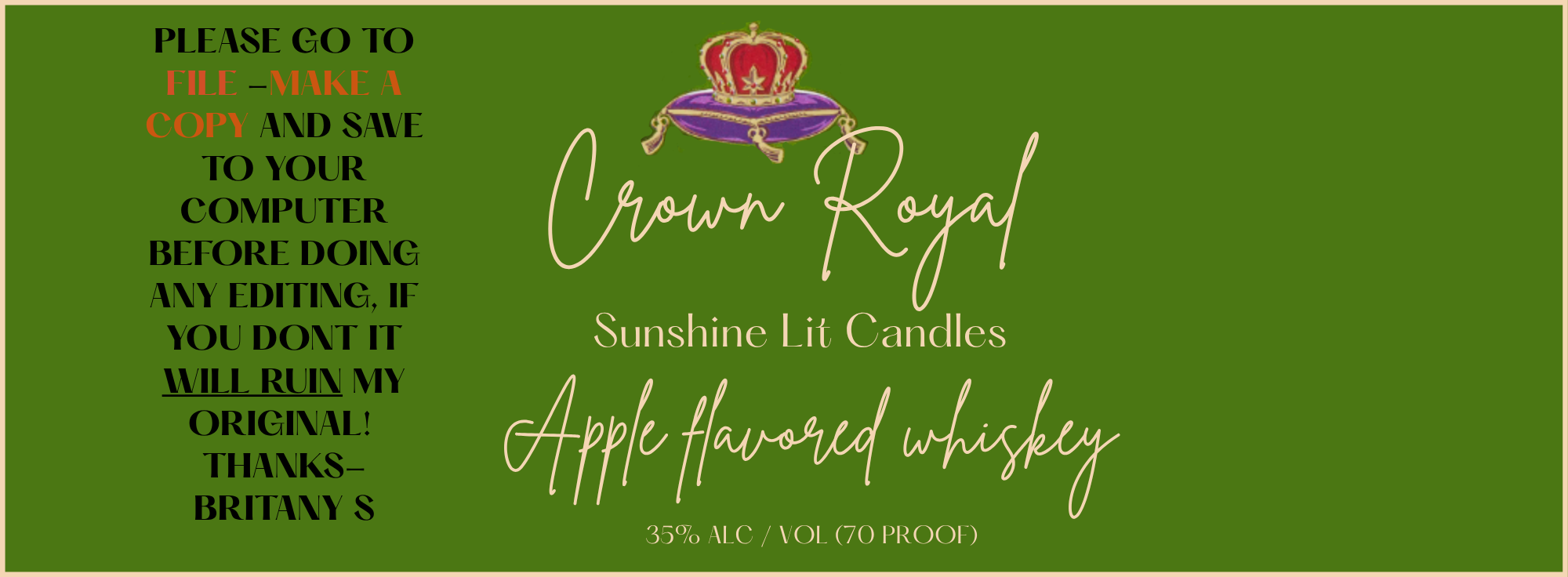 Liquor Labels