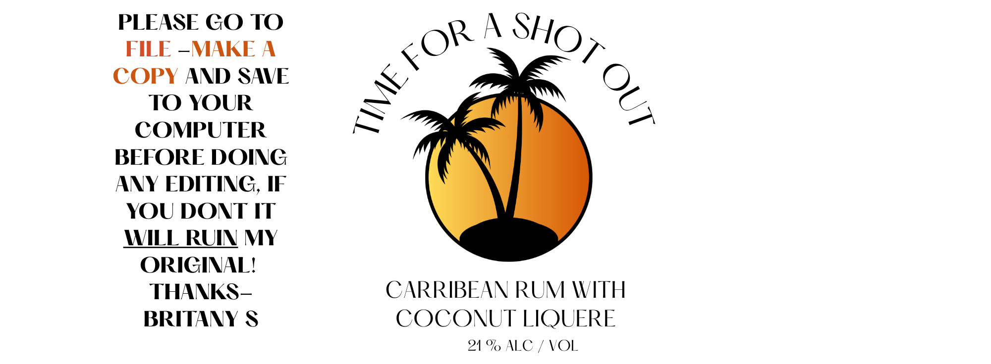Liquor Labels