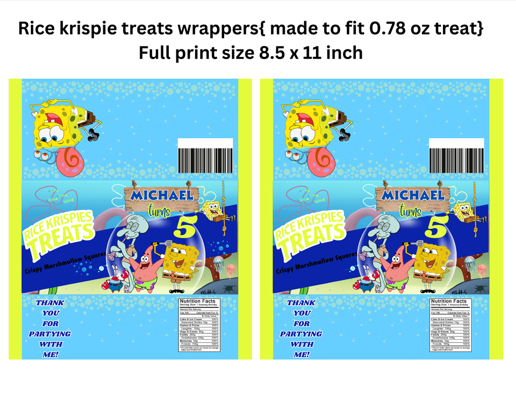 Sponge Bob Party Favor 1