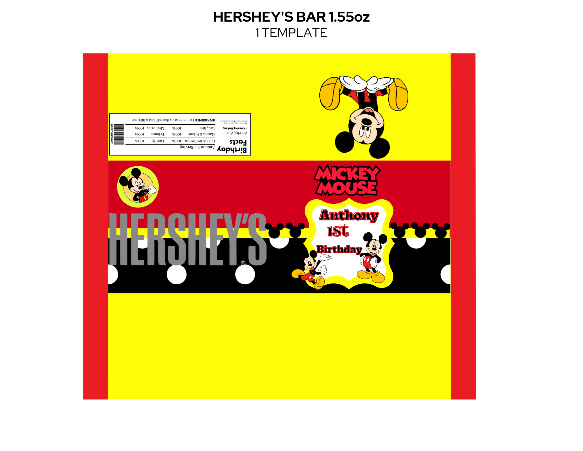 Micky Mouse Party Favors