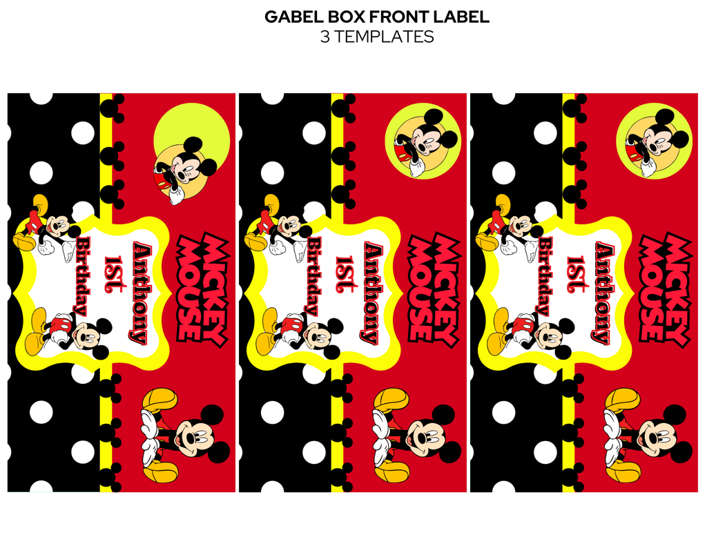 Micky Mouse Party Favors
