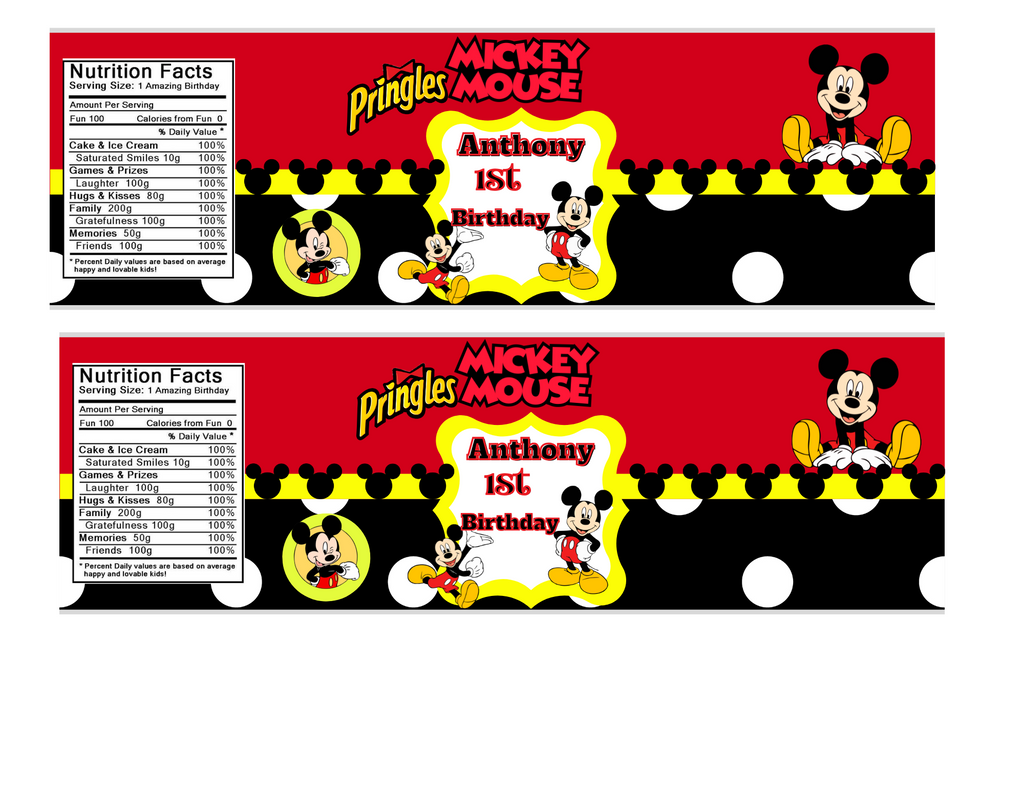 Micky Mouse Party Favors