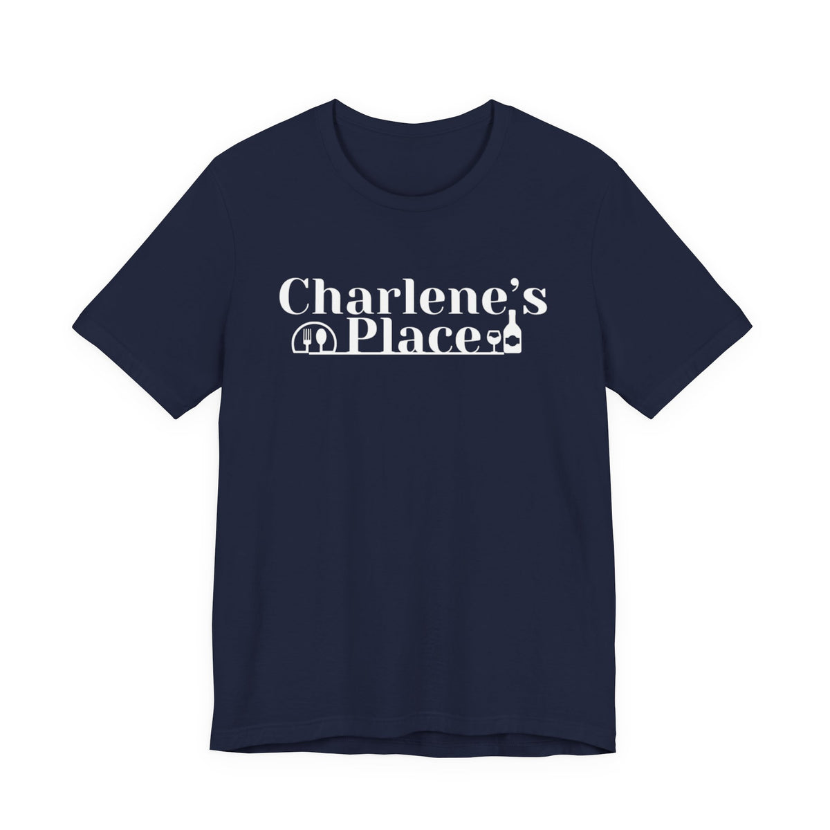 Charlene’s Place Logo Tee — White Logo