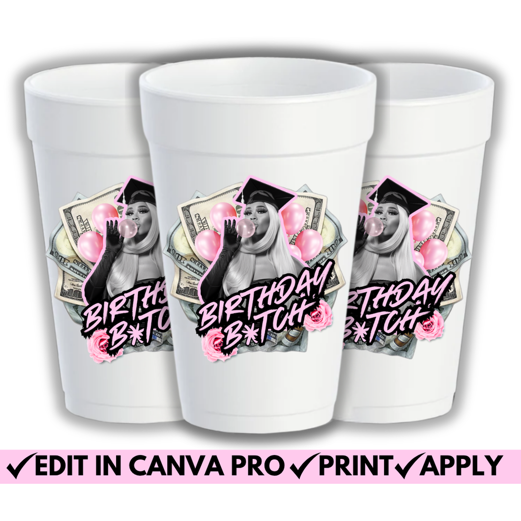 Birthday Cup Template