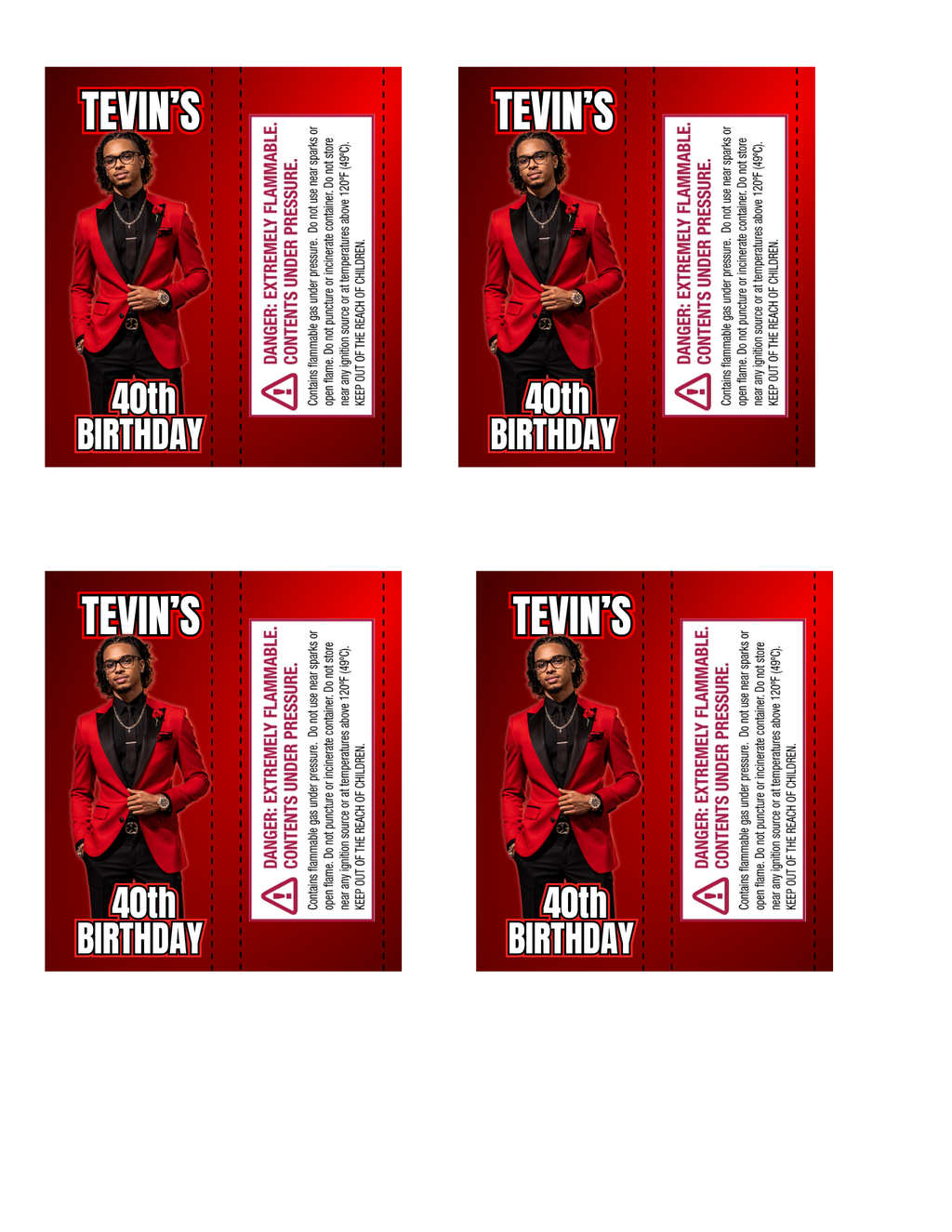 Adult Party Favor Templete 1